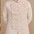 Baby pink linen silk jacquard jacket