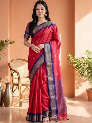 Zari pure cotton kanjeevaram saree 1