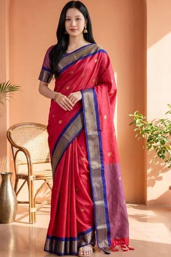 Zari pure cotton kanjeevaram saree