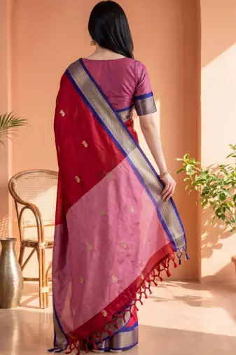 Zari pure cotton kanjeevaram saree