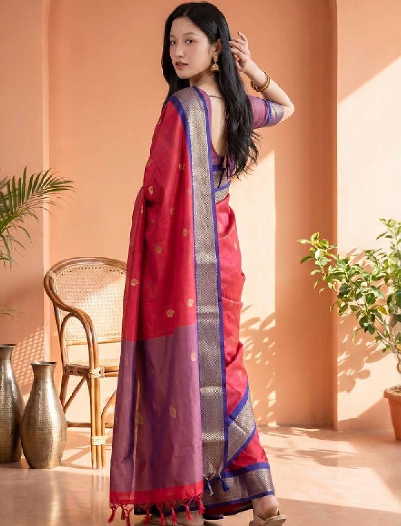 Zari pure cotton kanjeevaram saree