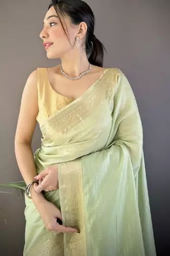 Woven design kanjeevaram sarees with unstitched blouse piece