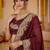 Paisley embroidered pure georgette kanjeevaram saree