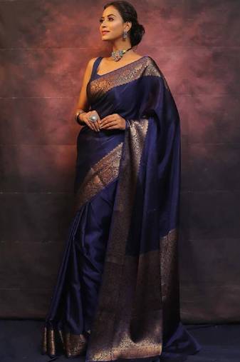 Woven design zari art silk kanjeevaram saree