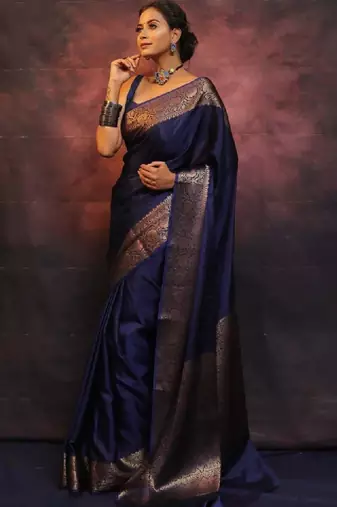 Woven design zari art silk kanjeevaram saree