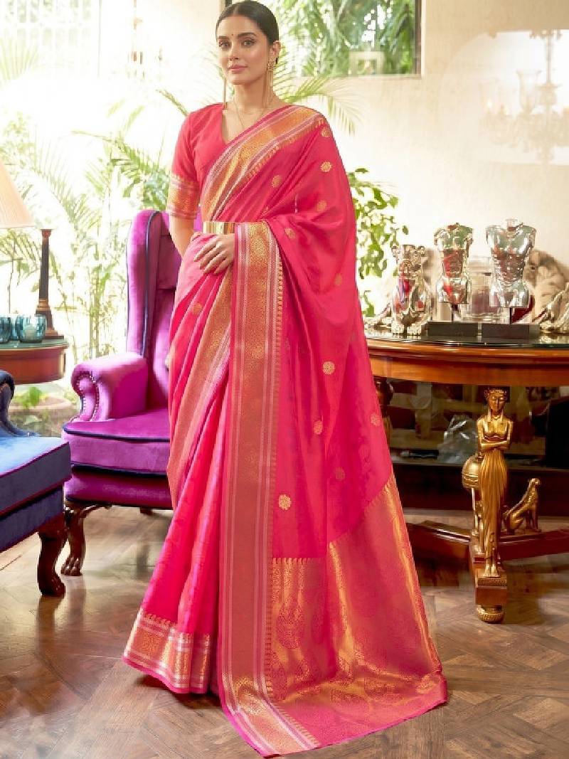 Woven design zari silk cotton kanjeevaram saree