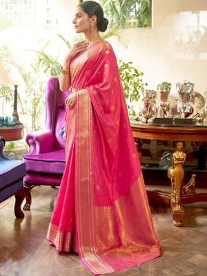 Woven design zari silk cotton kanjeevaram saree 2