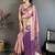 Floral zari silk blend kanjeevaram saree