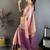 Floral zari silk blend kanjeevaram saree