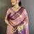 Floral zari silk blend kanjeevaram saree