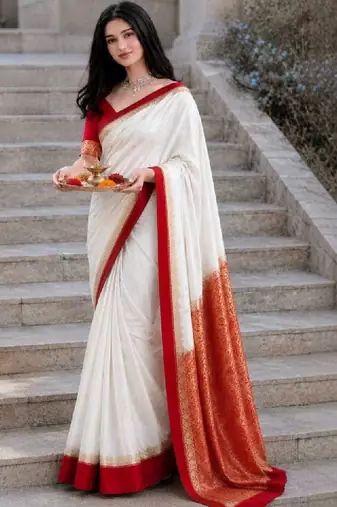 Woven design zari art silk kanjeevaram saree