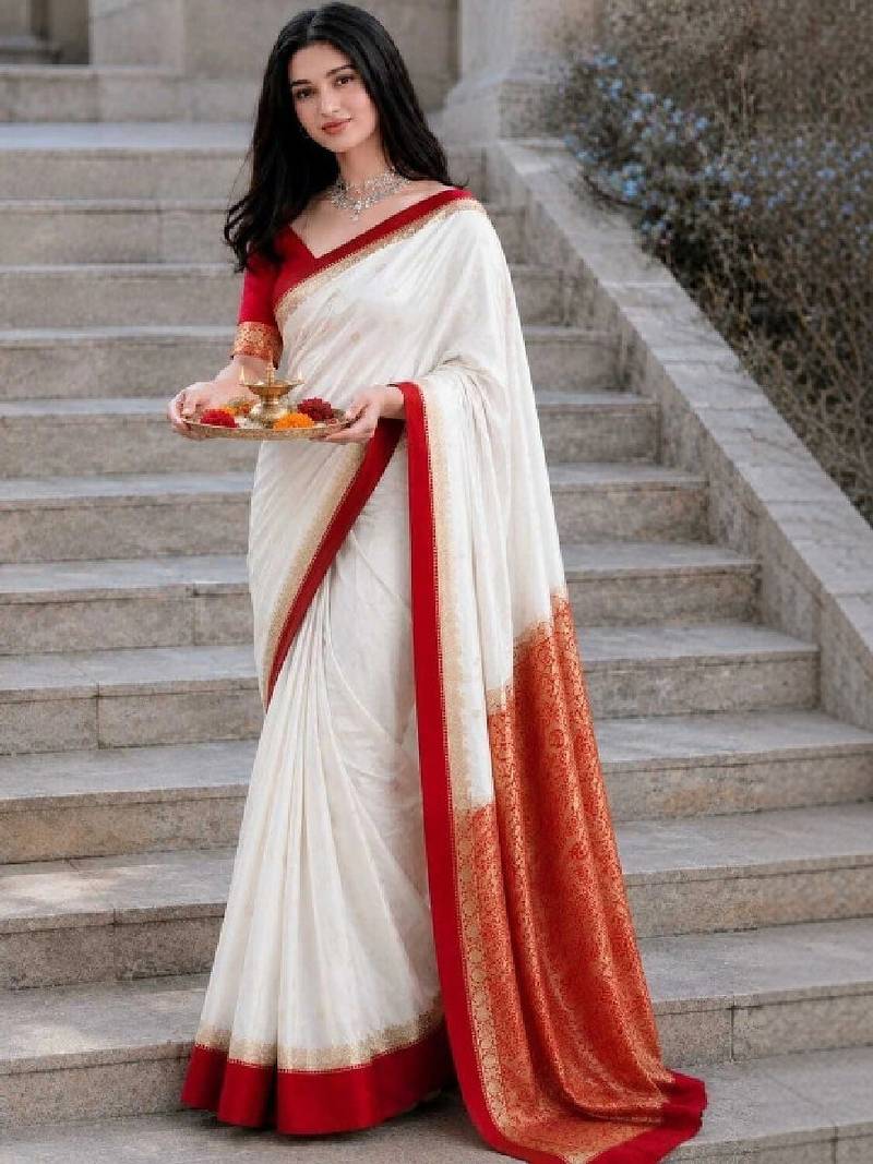 Woven design zari art silk kanjeevaram saree
