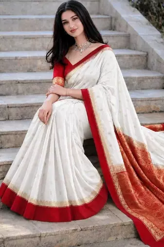 Woven design zari art silk kanjeevaram saree