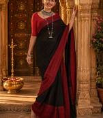 Woven design embroidered designer kanjeevaram saree