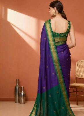 Zari pure cotton kanjeevaram saree 2