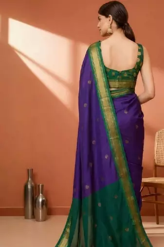 Zari pure cotton kanjeevaram saree