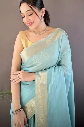 Floral woven design zari kanjeevaram saree