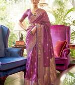 Floral zari silk cotton kanjeevaram saree