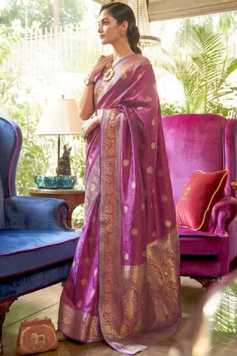 Floral zari silk cotton kanjeevaram saree
