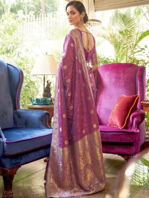 Floral zari silk cotton kanjeevaram saree 3