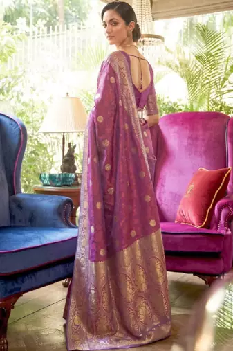 Floral zari silk cotton kanjeevaram saree
