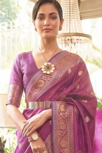 Floral zari silk cotton kanjeevaram saree
