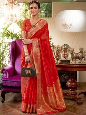 Floral zari silk cotton kanjeevaram saree 1