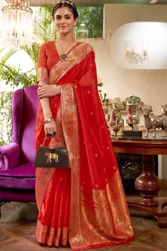 Floral zari silk cotton kanjeevaram saree