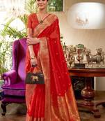 Floral zari silk cotton kanjeevaram saree