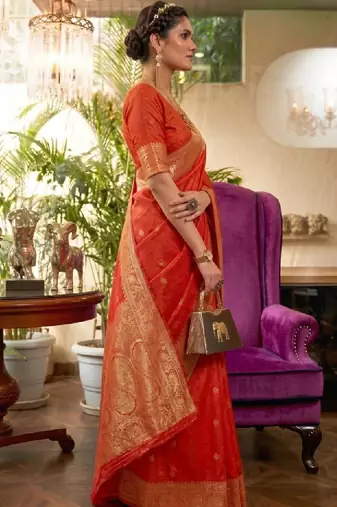 Floral zari silk cotton kanjeevaram saree