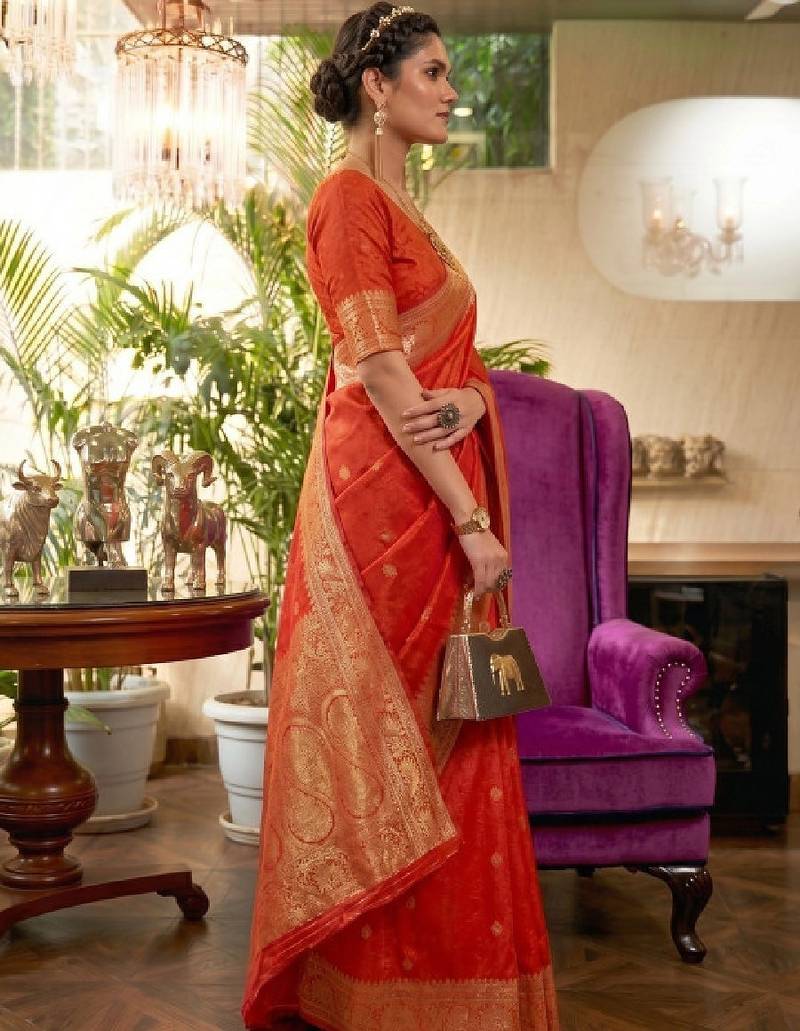 Floral zari silk cotton kanjeevaram saree