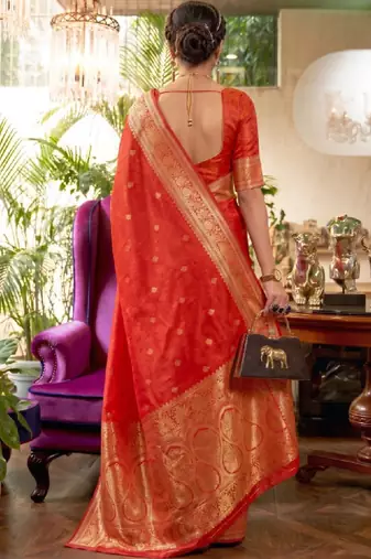 Floral zari silk cotton kanjeevaram saree