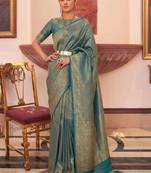 Paisley zari silk cotton kanjeevaram saree