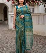 Woven design zari art silk kanjeevaram saree