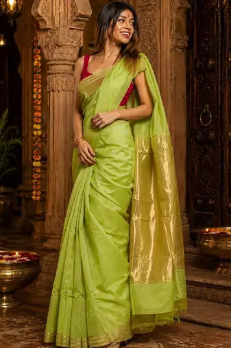 Woven design zari handloom kanjeevaram saree