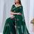 Floral embroidered pure georgette heavy work kanjeevaram saree