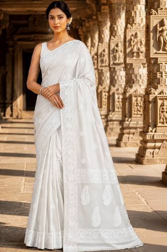 Woven design embroidered designer kanjeevaram saree