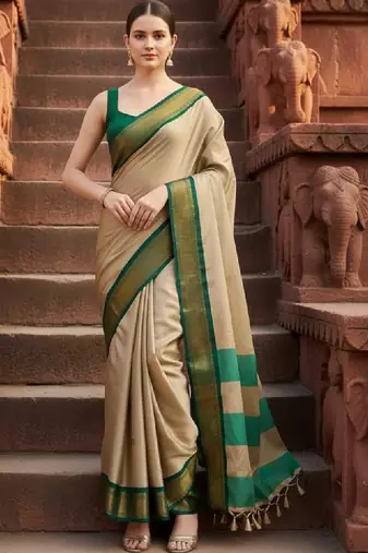 Zari pure cotton kanjeevaram saree