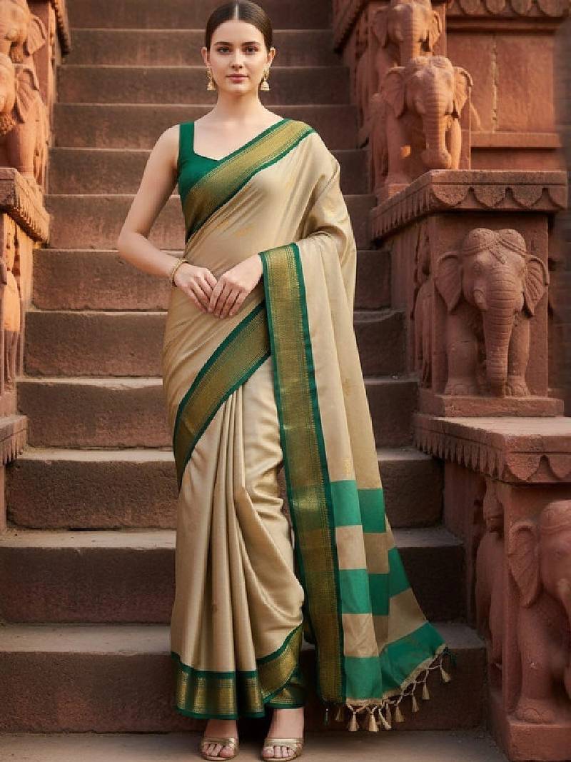 Zari pure cotton kanjeevaram saree