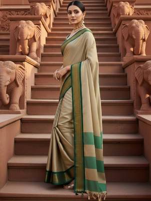Zari pure cotton kanjeevaram saree 3