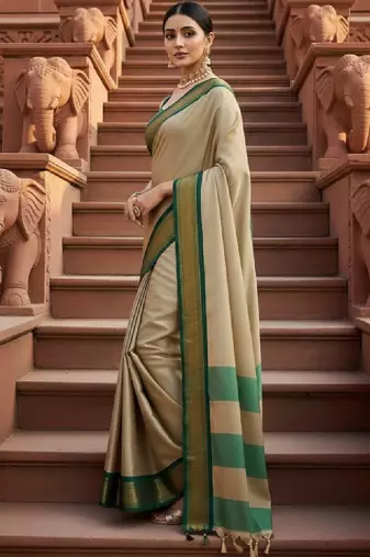Zari pure cotton kanjeevaram saree