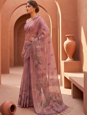 Kalamkari silk blend fusion kanjeevaram saree 4