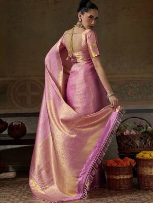 Zari silk blend designer kanjeevaram saree 2