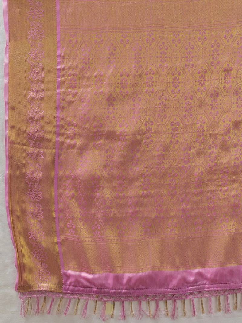 Zari silk blend designer kanjeevaram saree