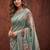 Floral silk blend designer kanjeevaram saree