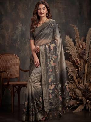 Ombre silk blend designer kanjeevaram saree 1