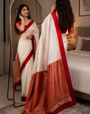 Zari silk blend kanjeevaram saree 2