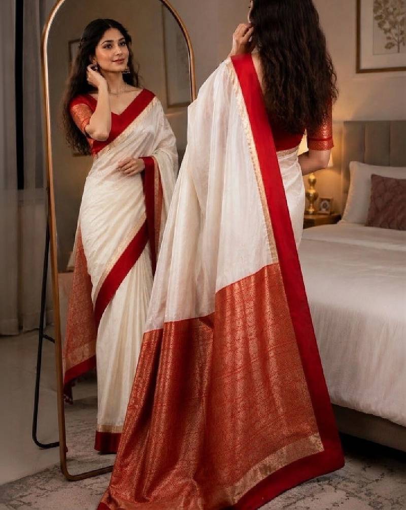 Zari silk blend kanjeevaram saree