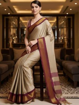 Zari pure cotton kanjeevaram saree 1
