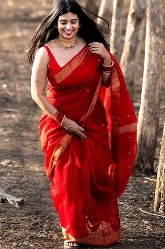 Zari silk blend kanjeevaram saree